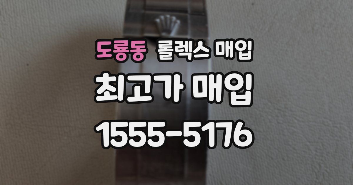 도룡동 롤렉스 매입