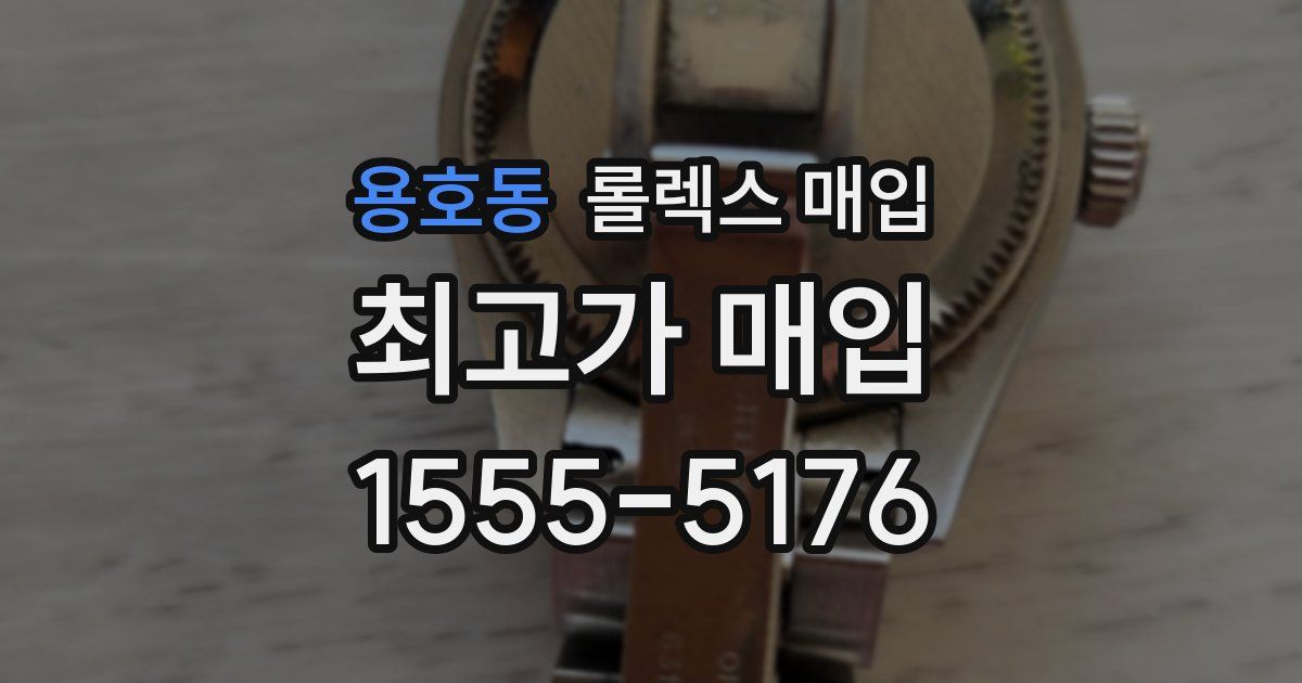 용호동 롤렉스 매입