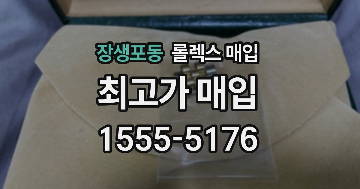 장생포동 롤렉스 매입
