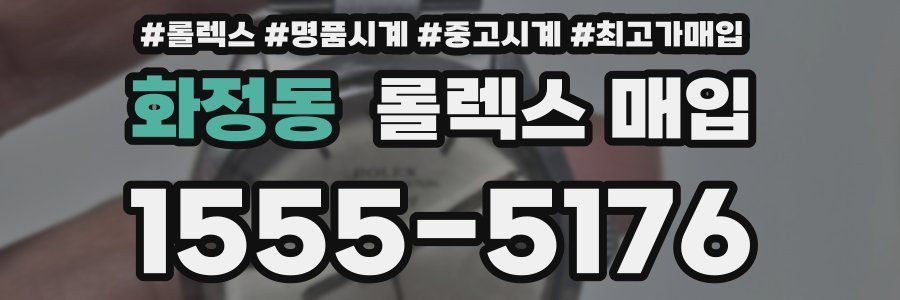 화정동 롤렉스 매입