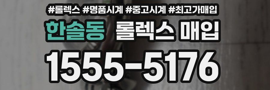 한솔동 롤렉스 매입