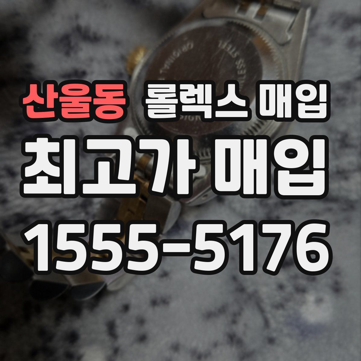 산울동 롤렉스 매입