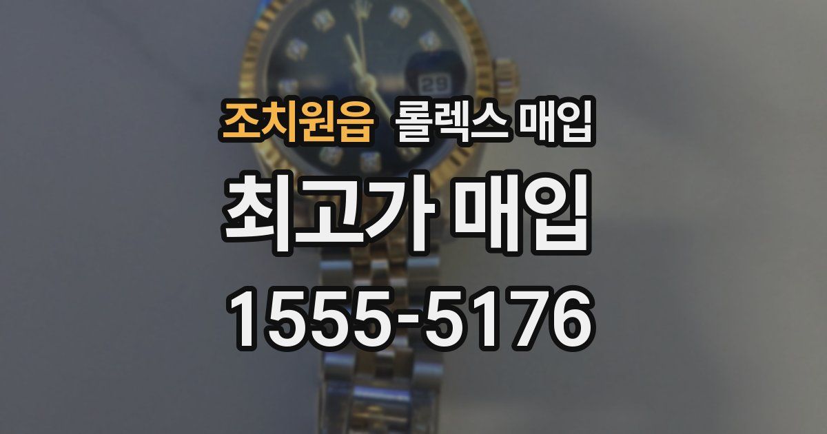 조치원읍 롤렉스 매입