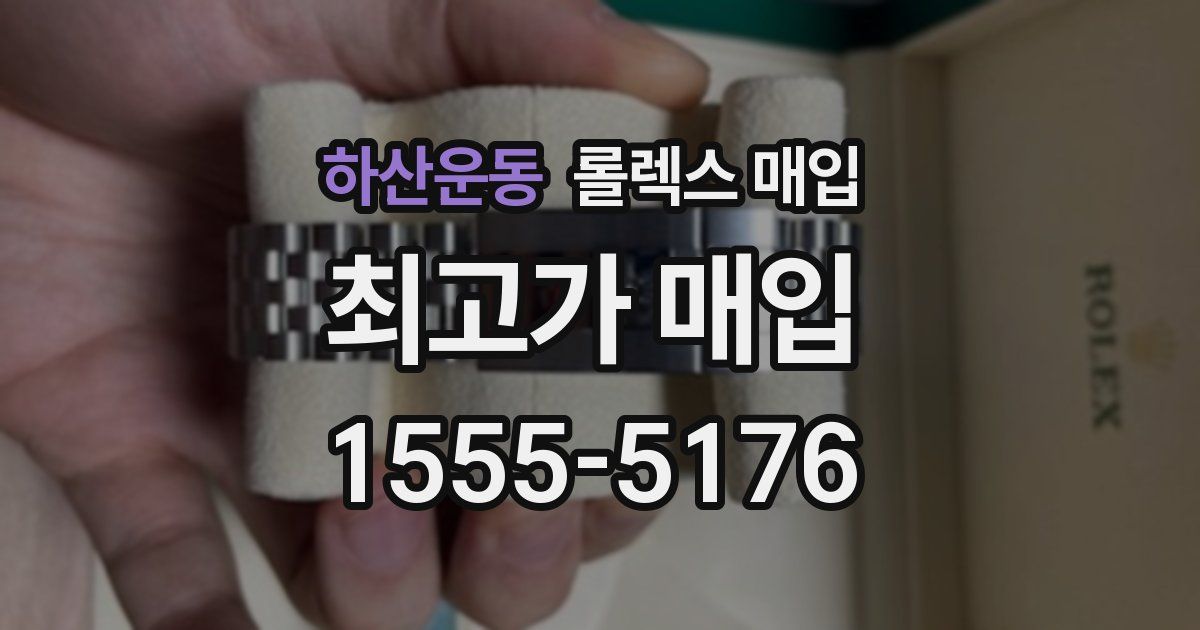 하산운동 롤렉스 매입