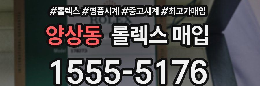 양상동 롤렉스 매입