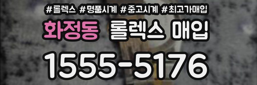 화정동 롤렉스 매입