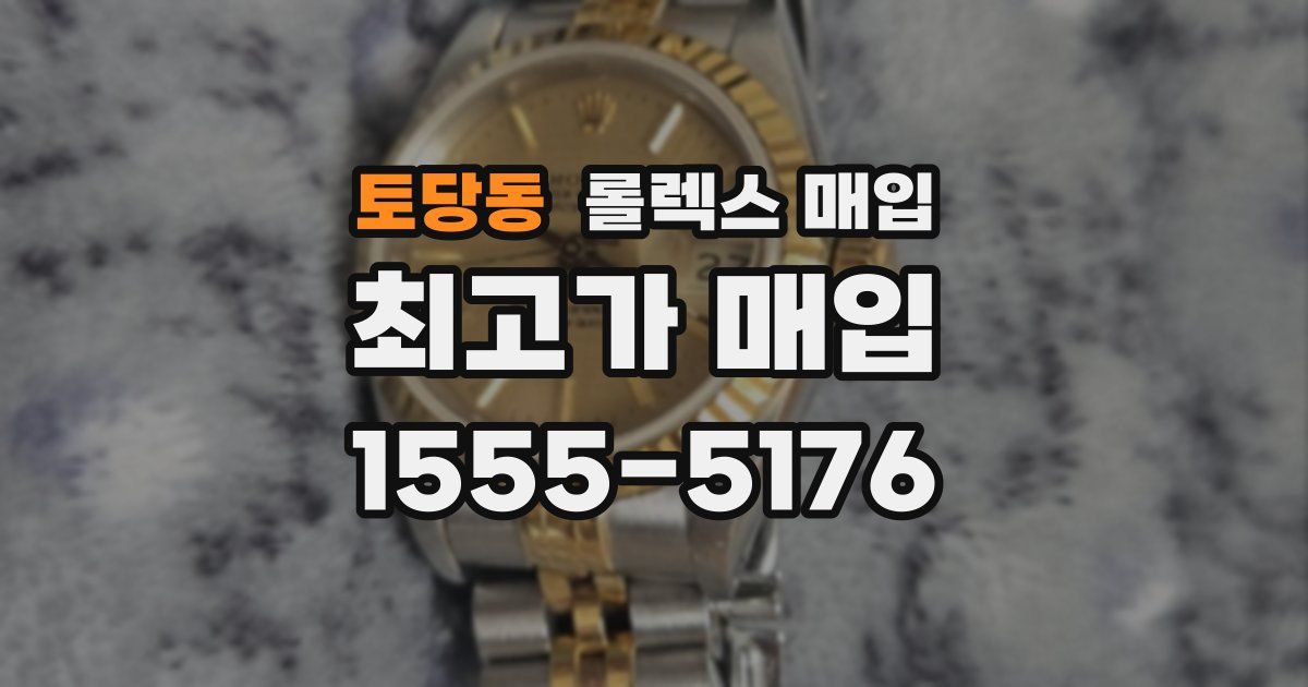 토당동 롤렉스 매입