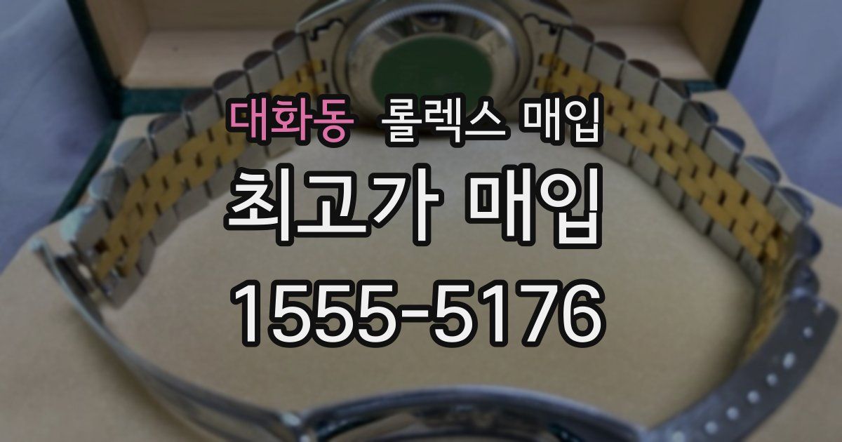 대화동 롤렉스 매입