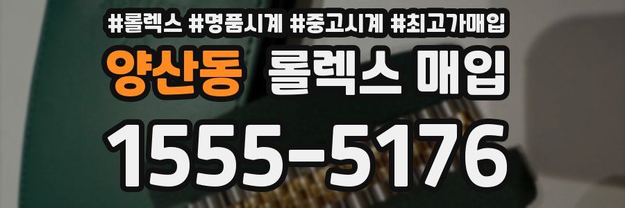 양산동 롤렉스 매입