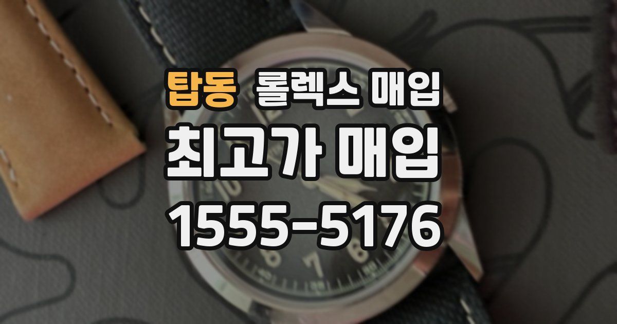 탑동 롤렉스 매입