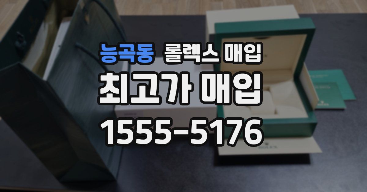 능곡동 롤렉스 매입