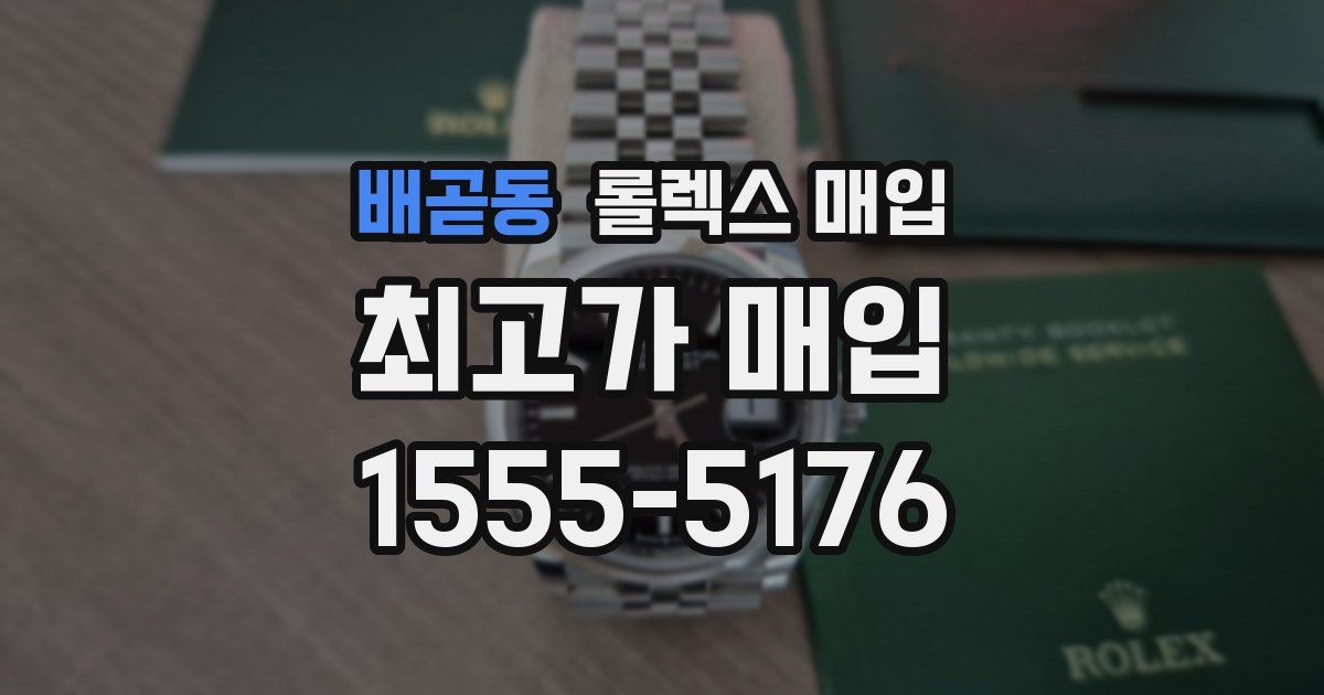 배곧동 롤렉스 매입