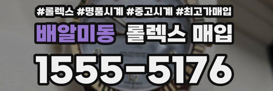 배알미동 롤렉스 매입
