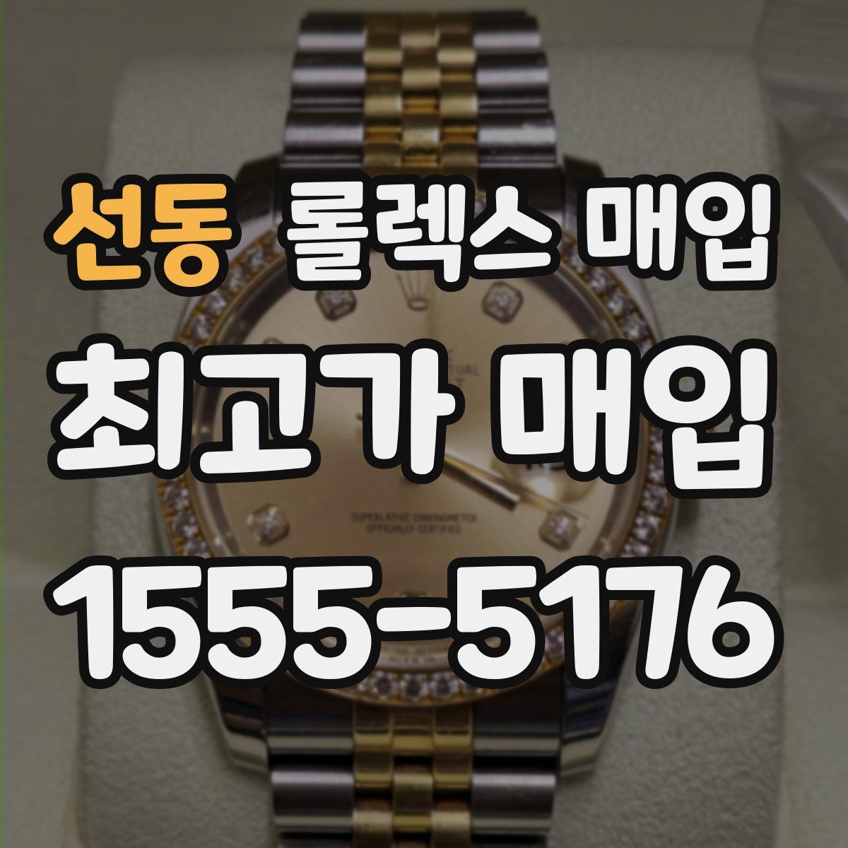 선동 롤렉스 매입