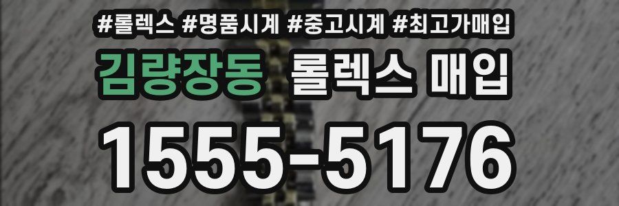 김량장동 롤렉스 매입