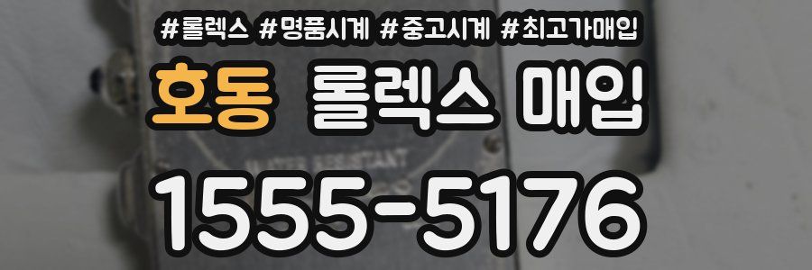 호동 롤렉스 매입