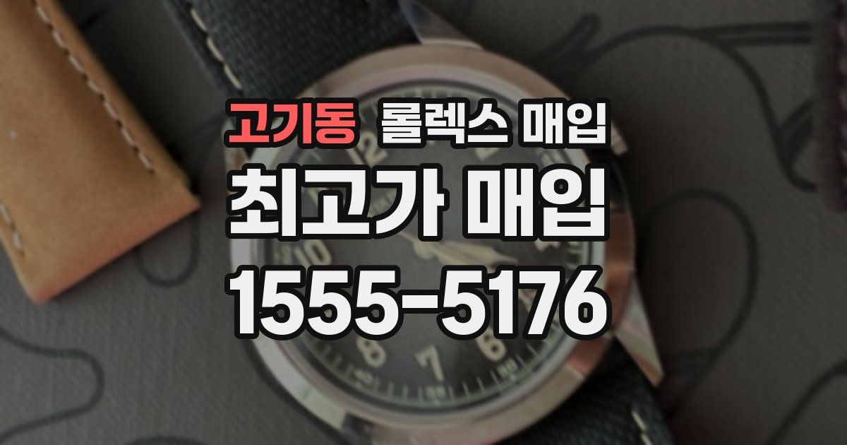 고기동 롤렉스 매입