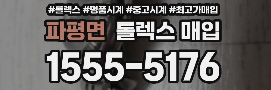 파평면 롤렉스 매입