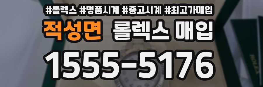 적성면 롤렉스 매입