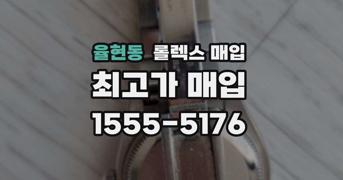 율현동 롤렉스 매입