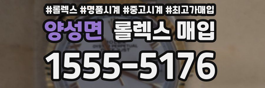 양성면 롤렉스 매입