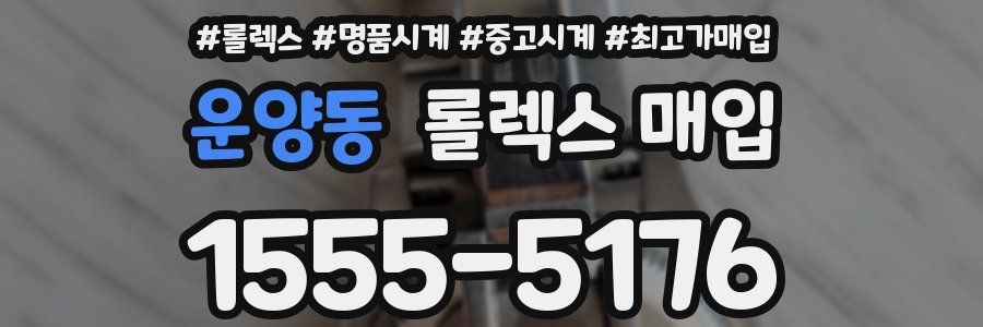 운양동 롤렉스 매입