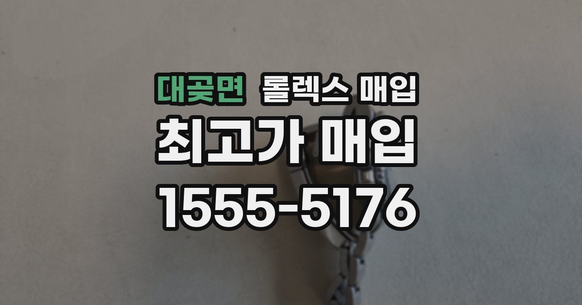 대곶면 롤렉스 매입