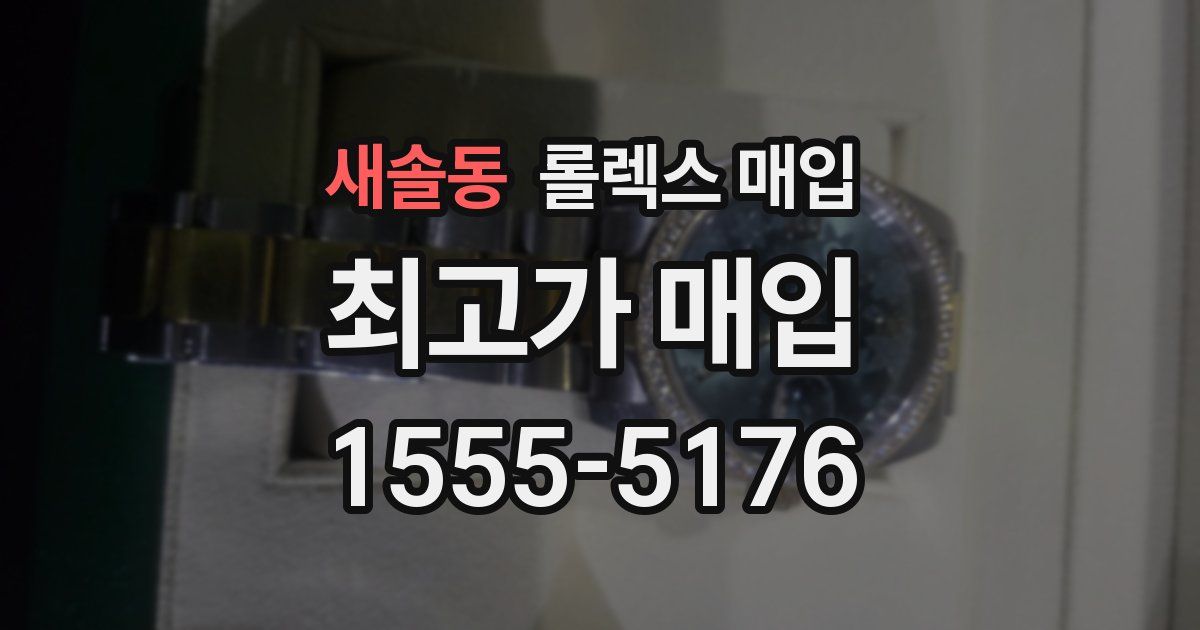 새솔동 롤렉스 매입