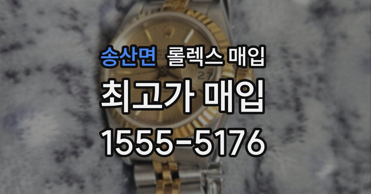 송산면 롤렉스 매입