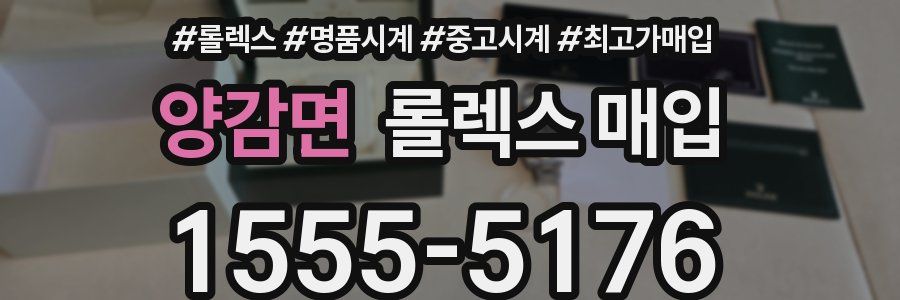 양감면 롤렉스 매입
