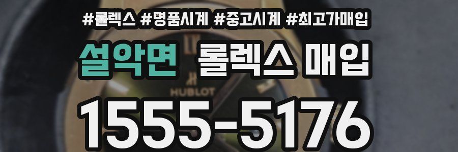 설악면 롤렉스 매입