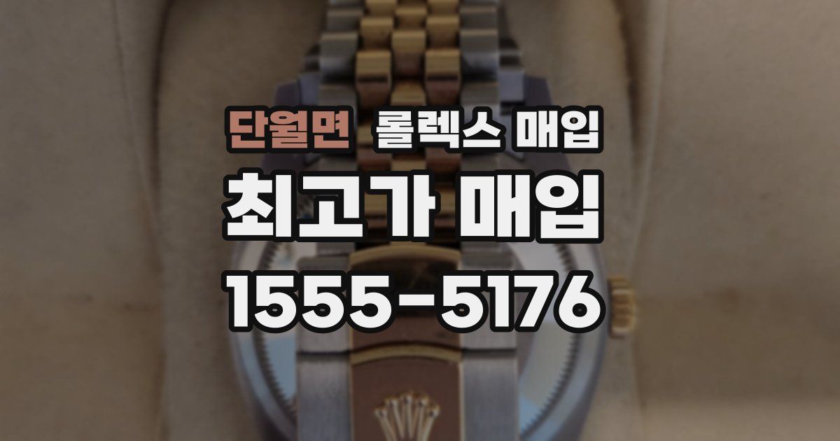 단월면 롤렉스 매입