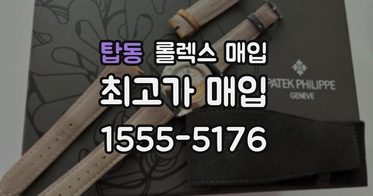 탑동 롤렉스 매입