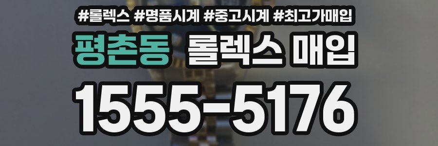 평촌동 롤렉스 매입