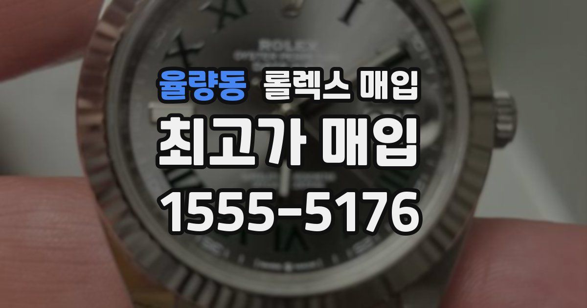 율량동 롤렉스 매입