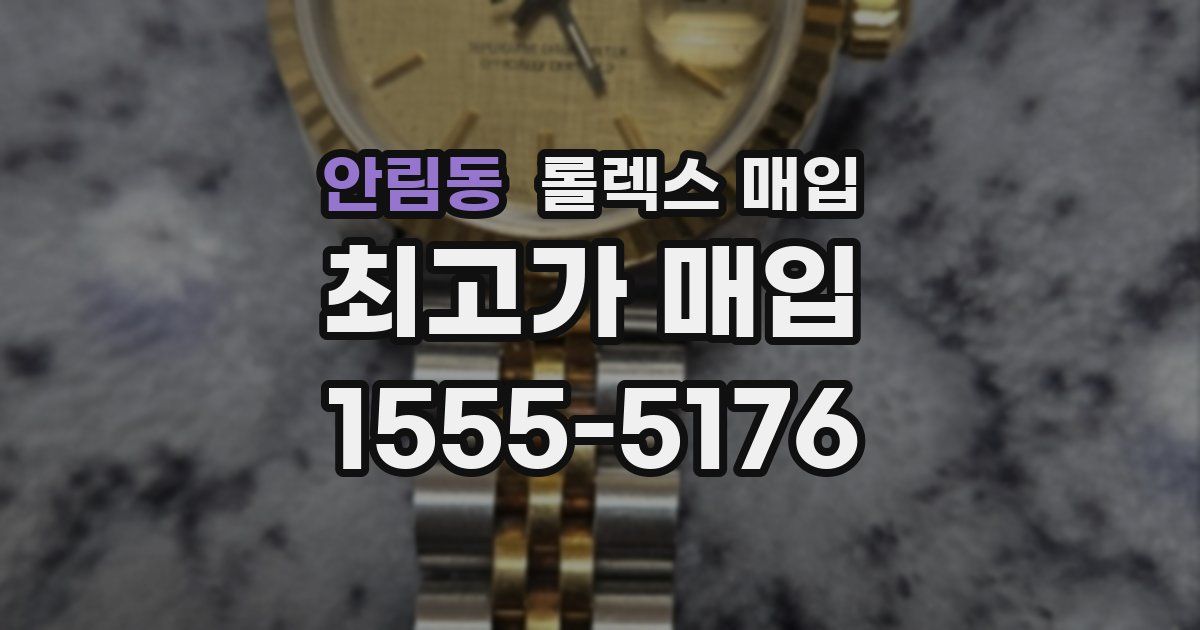 안림동 롤렉스 매입
