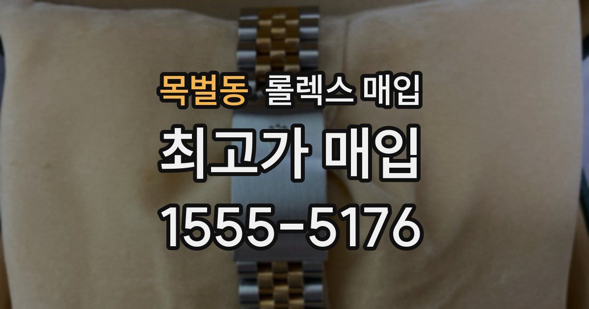 목벌동 롤렉스 매입