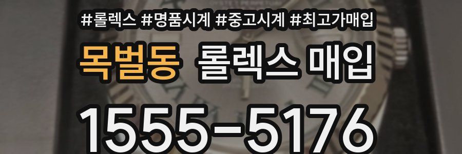 목벌동 롤렉스 매입
