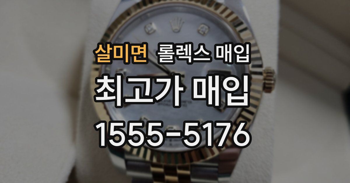 살미면 롤렉스 매입