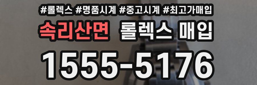 속리산면 롤렉스 매입