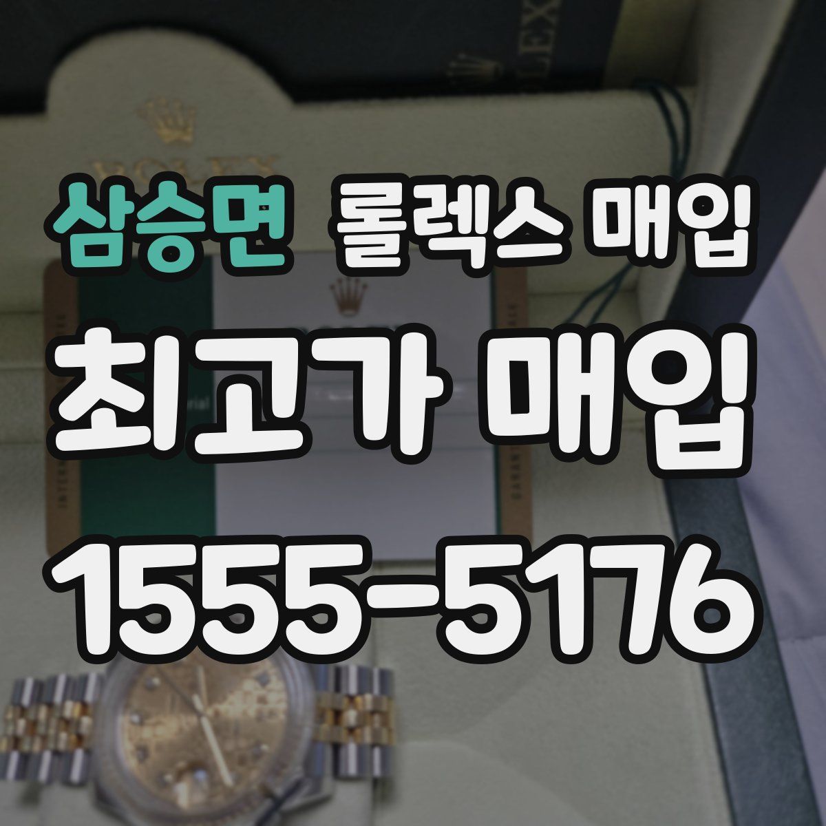 삼승면 롤렉스 매입