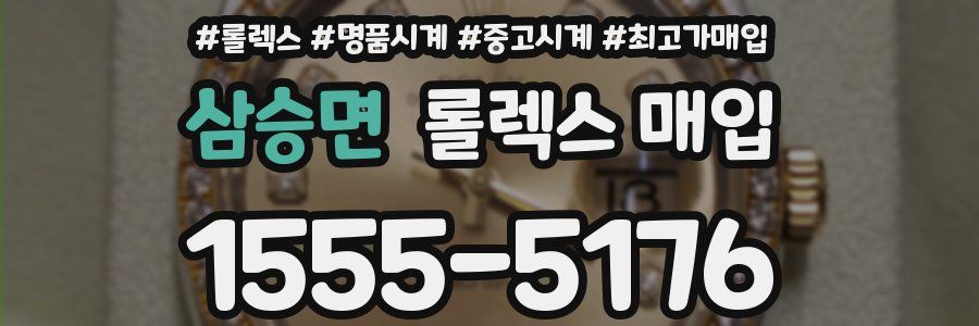 삼승면 롤렉스 매입