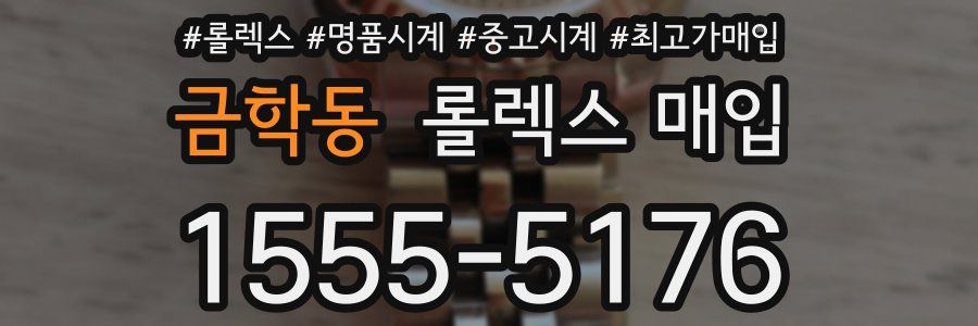 금학동 롤렉스 매입