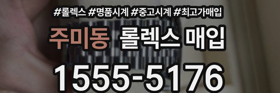 주미동 롤렉스 매입