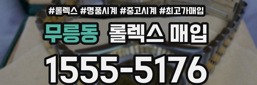 무릉동 롤렉스 매입