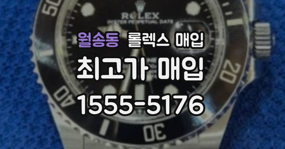 월송동 롤렉스 매입