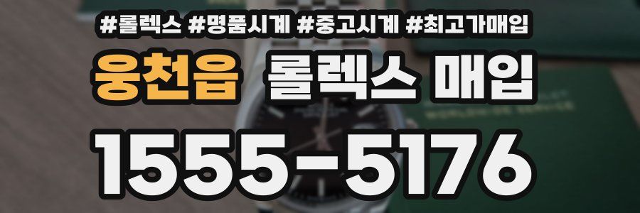 웅천읍 롤렉스 매입