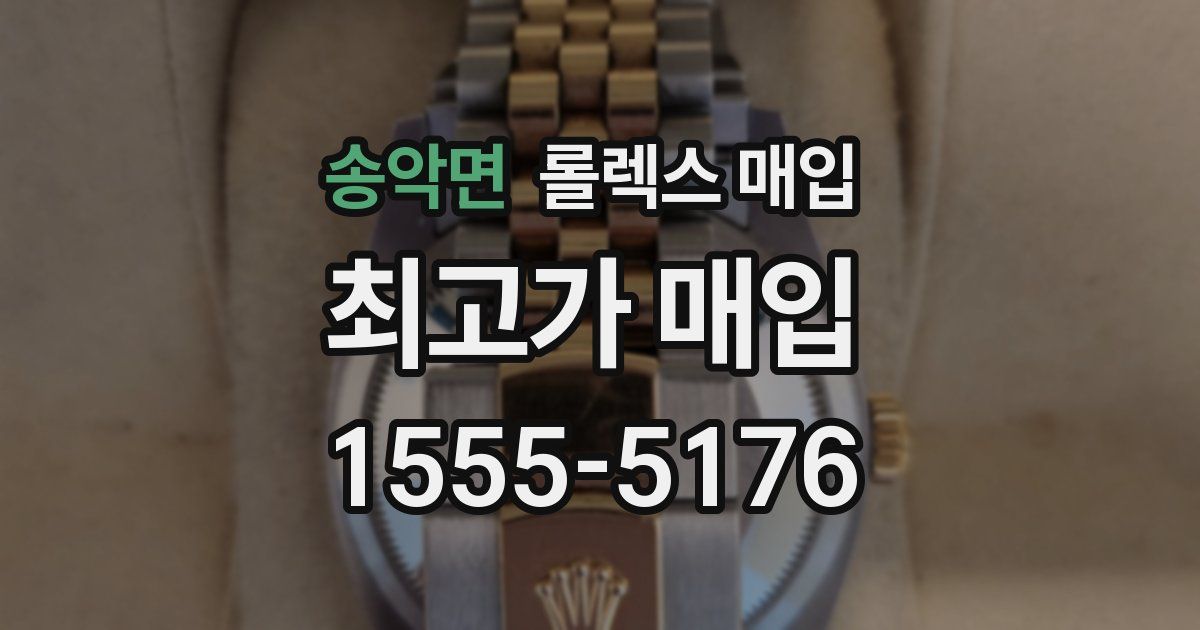 송악면 롤렉스 매입