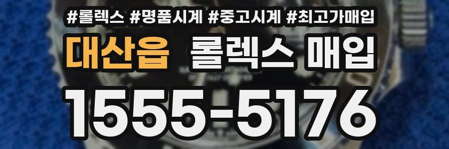대산읍 롤렉스 매입