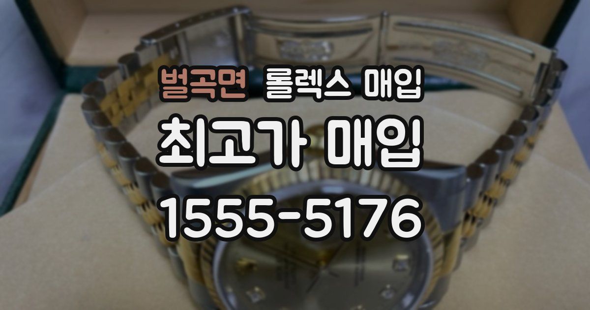 벌곡면 롤렉스 매입